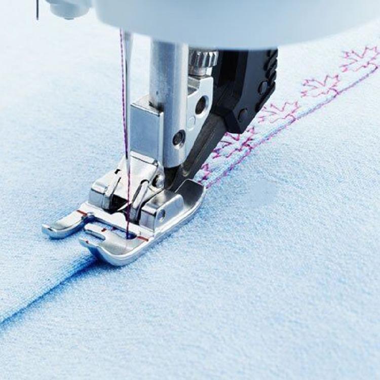 821007096 Universals Adjustable Bi level Foot Replacement Snap on Edge Join Ditch Foot for Household Sewing Machine