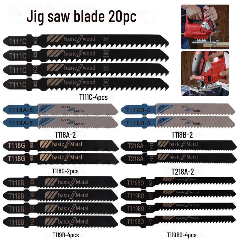 Curved Fine & Medium Tooth Saw Blade Set for Metal & Aluminum Woodworking