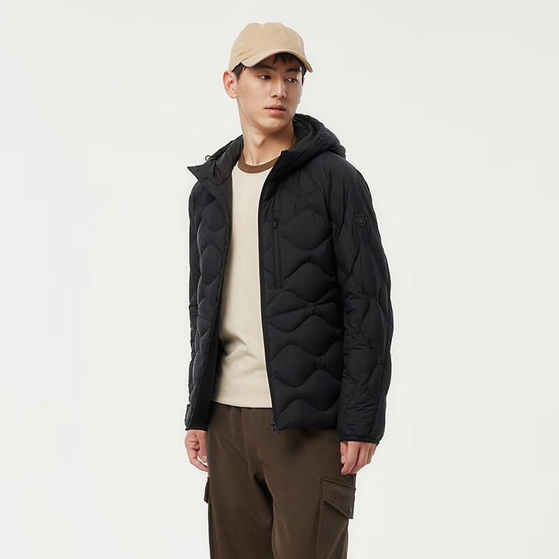 Tanboer Men's Lightweight Hooded Short Down Jacket 330219D