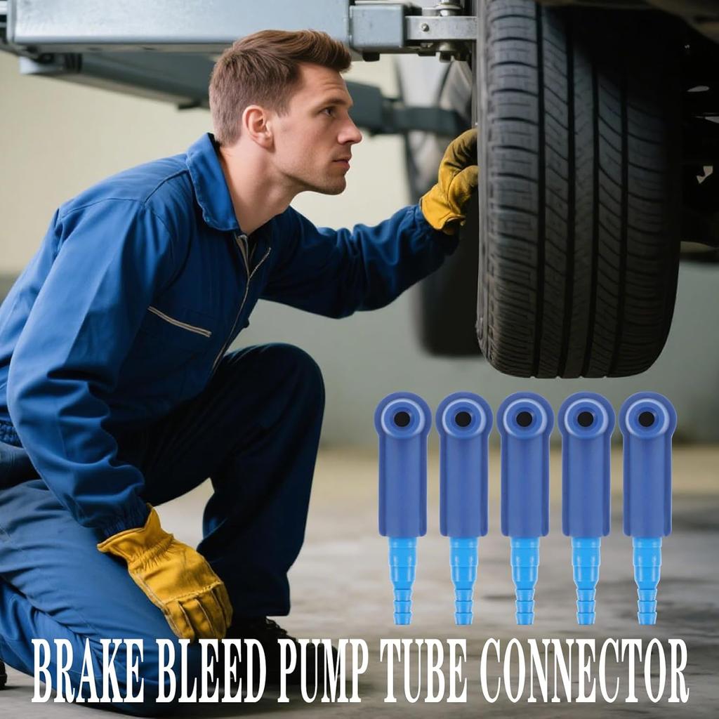 Brake Bleeder Kit - One Way Check Valve Hose Bleeding Kit 100Ml Syringe, 50Cm Hose, Oil Fluid Extractor Pump, Adapter - Brake Bleeder Tool For