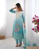 Women Party Wear Designer Kurta Pant Dupatta Set Indian Bollywood Top Tunic Kurti Dress