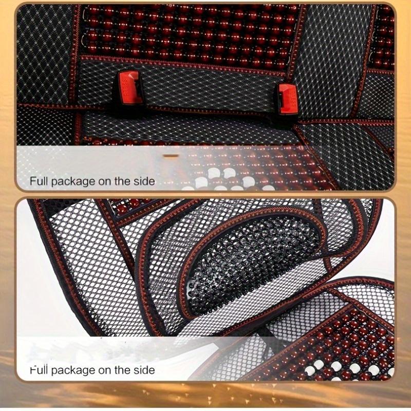 Cool Wooden Beads In Summer, Non-slip, Breathable and Comfortable Touch, Universal Front Seat Cushion for Automobile SUV, Portable Seat Cover