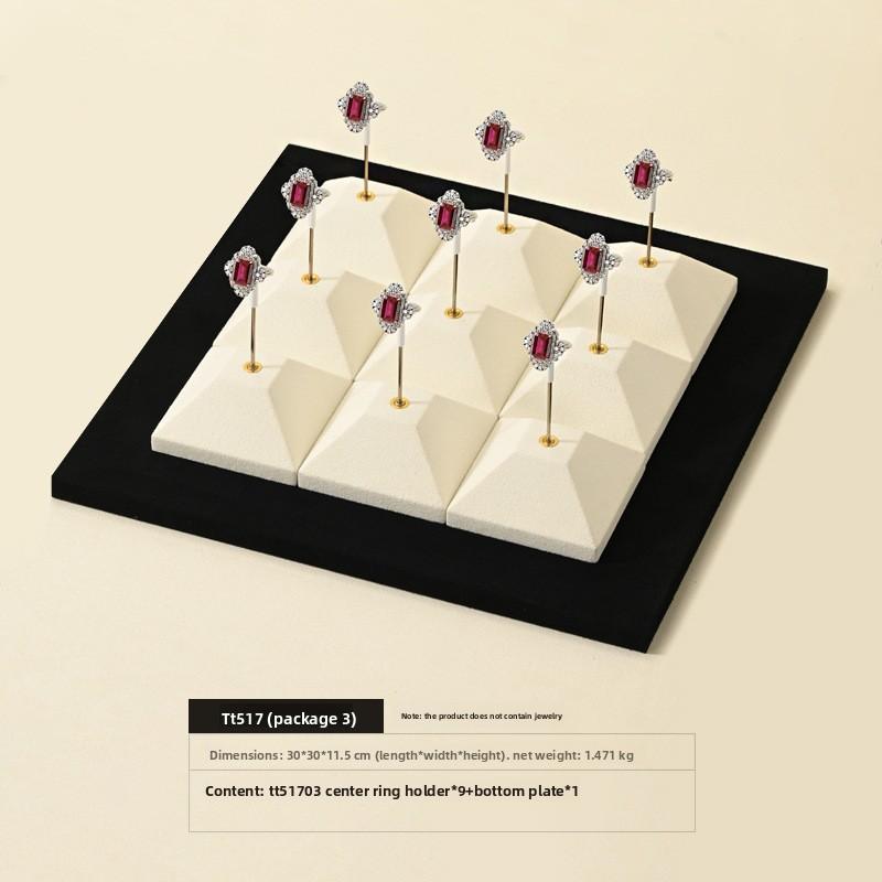 Luxury Metal Jewelry Display Stand for Earrings Drop Earrings Rings Counter Showcase Props