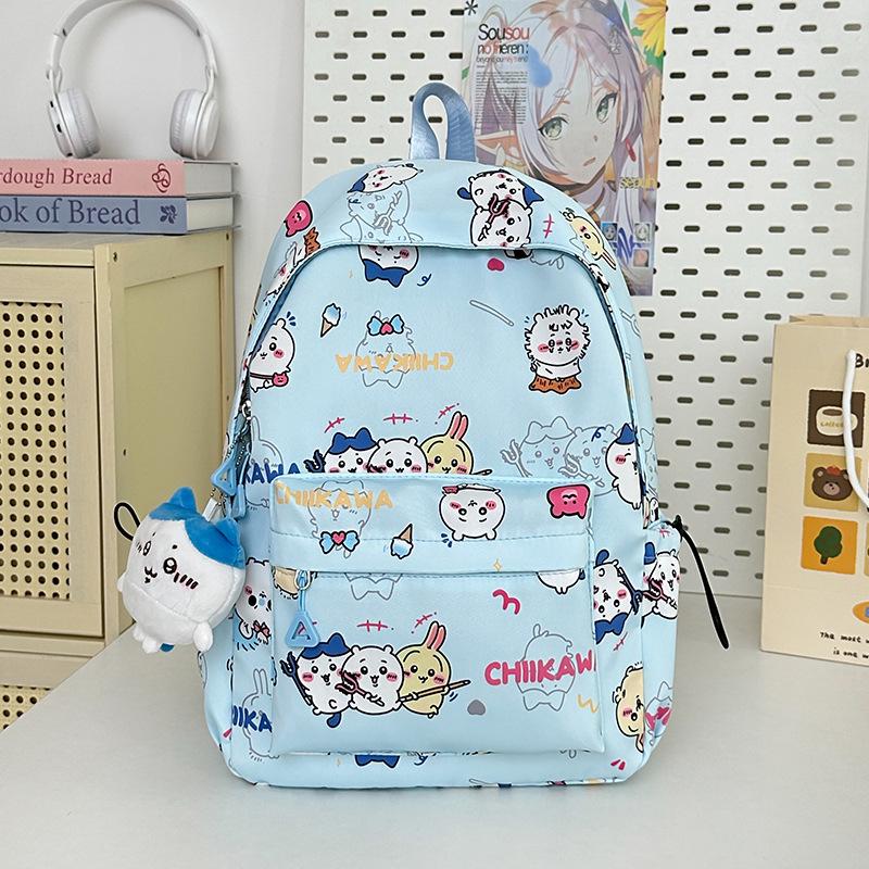 Schoolbag junior high school student backpack Japanese cartoon cute backpack large capacity travel schoolbag junior high school