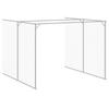 Vidaxl Buda Dla Psa, Z Wybiegiem, Jasnoszara, 214X1069X181 Cm, Stal