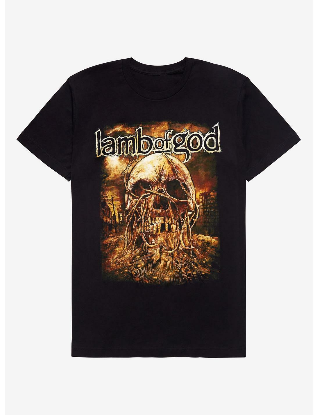 Lamb Of God Skull With Vines T-Shirt S