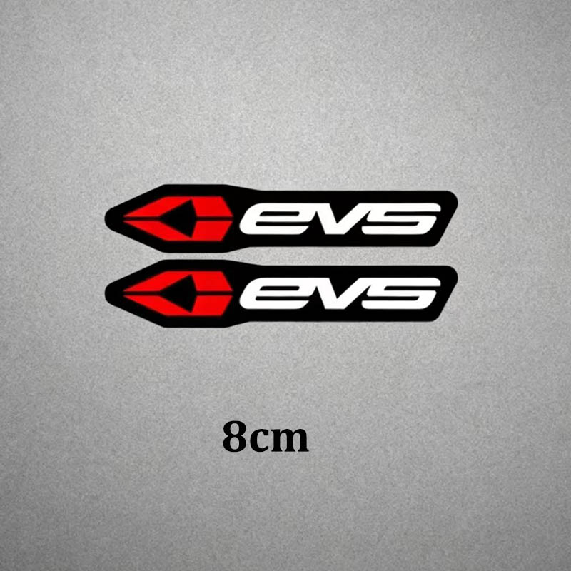 2Pcs EVS Electric Vehicle Logo Reflective Sticker Motorbike Body Waterproof Modification Decals for Bumper Triangle Window Glass