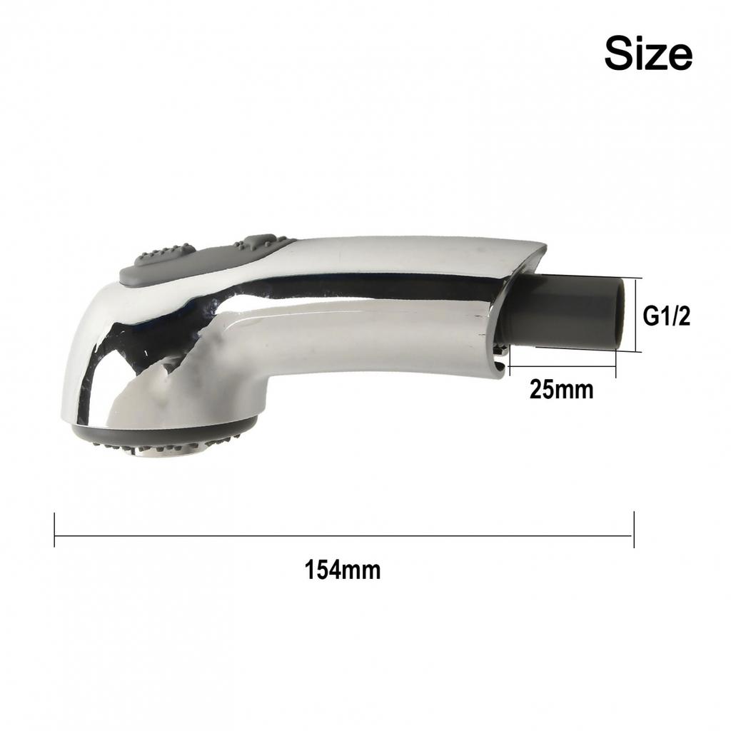 For Zedra For Europlus Faucet Replacement Pull Out Spray Nozzle Made of Chrome