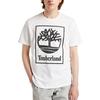 Timberland Casual Breathable Round Neck Printed Short Sleeve T-Shirt Men T-Shirts White A22GY-100
