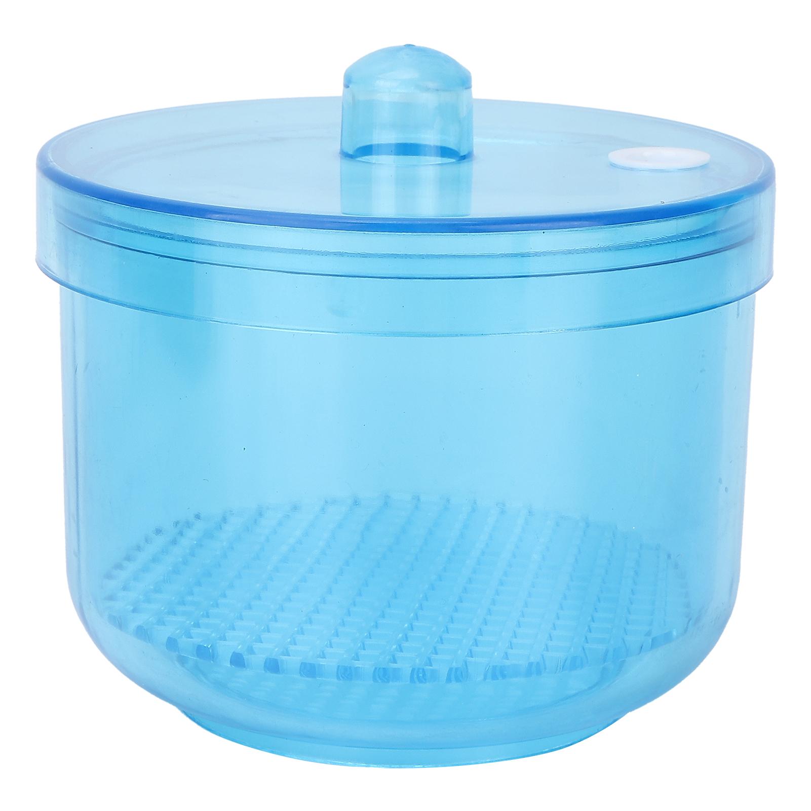 

Портативная коробка для чистки ногтей, маникюрные инструменты, контейнер для чистки инструментов для дизайна ногтей, чашка для чистки Blue