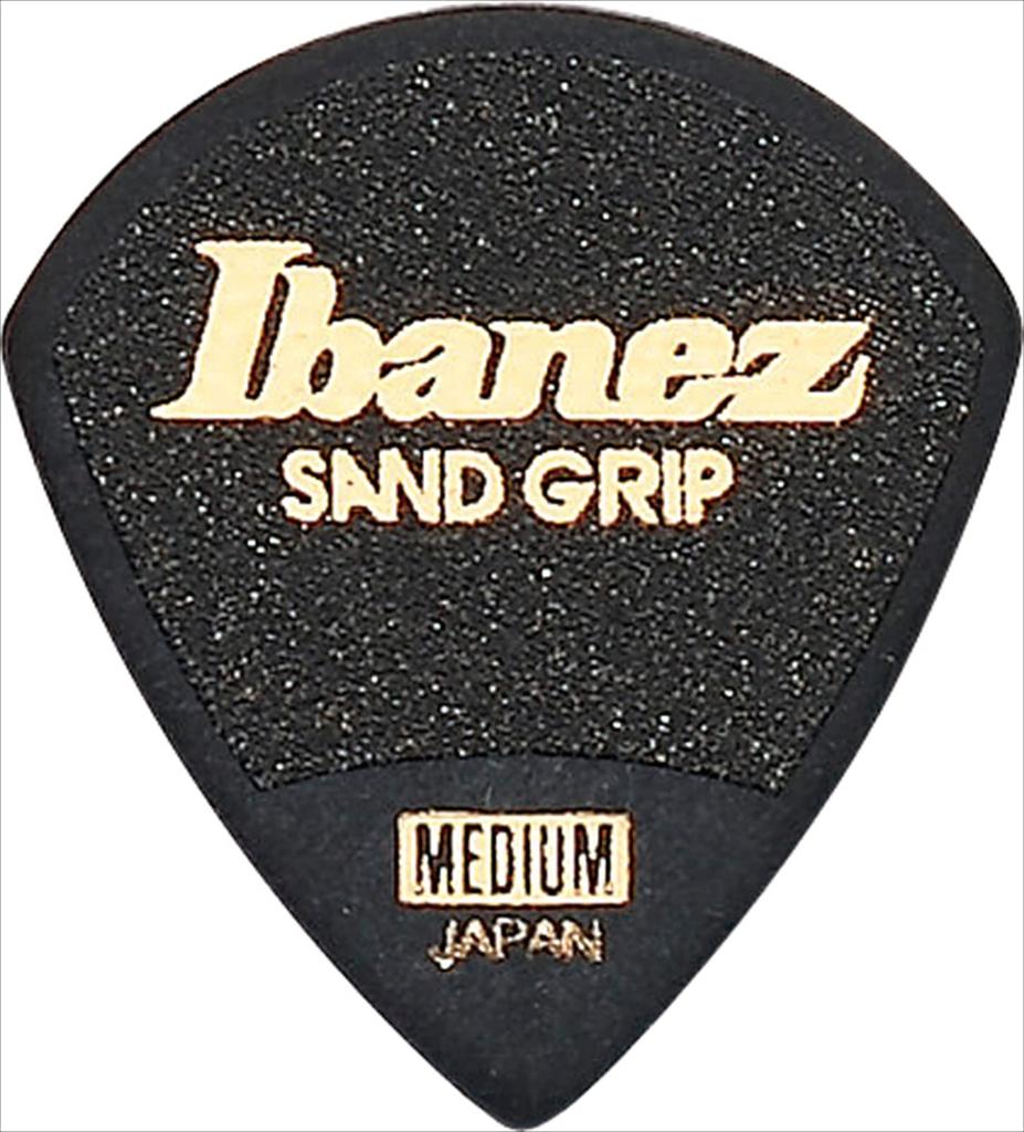 Ibanez Grip Wizard Series Sand Grip Picks (Medium) - 6-Pack, Black (PPA18MSGBK)