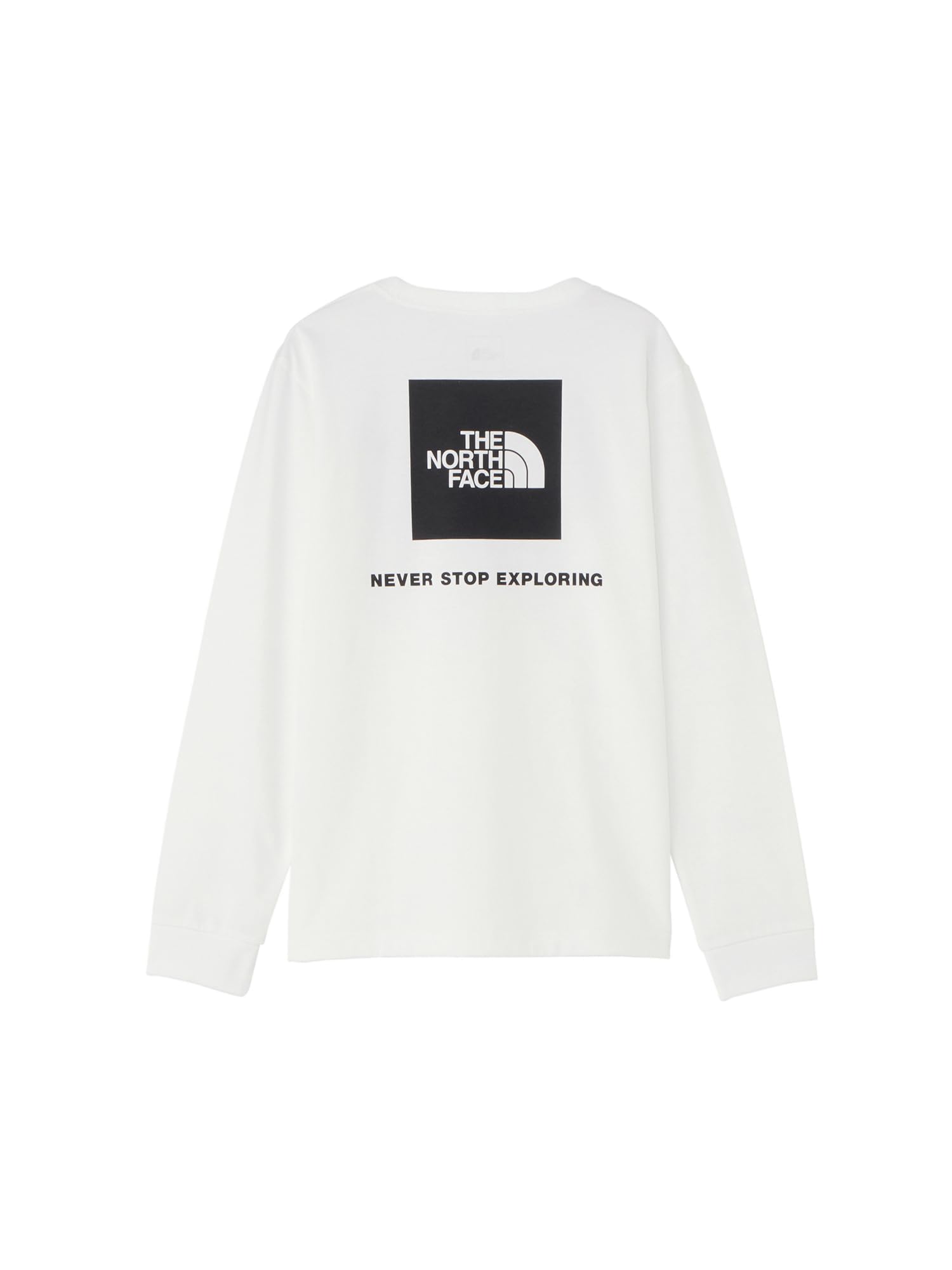 

North Back Square Logo Tee White S [The Face] L/S белый