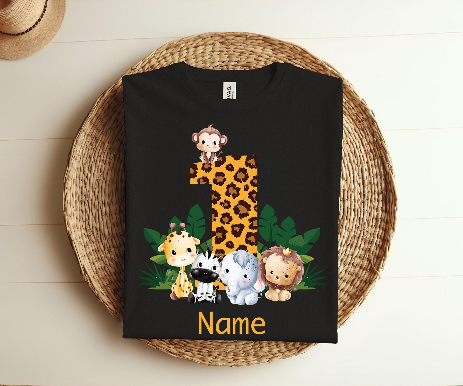 1st Grade Teacher Student First Day Of School Personalized Name Gift T-Shirt, Wild Life Animals Lover Zoo Kids Boys Girls Teacher School Tee 120