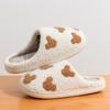 Cartoon Mouse Cute Interesting Winter Women Slippers Indoor Anti-slip Soft Sole Comfy Causal Bedroom Dormitory Cotton Homeshoes