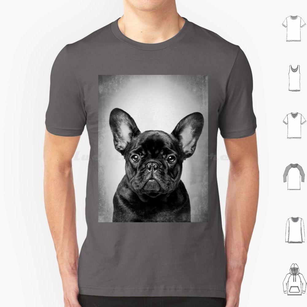 French Bulldog Black DogBw VintageT Shirt Cotton Men Women DIY Print French Bulldog Bulldog French Bulldog Dog Black French