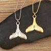 Nidin Hot Sale Original Design Mermaid Tail Shape Pendant Necklace For Women Female Fashion Versatile Chain Choker Jewelry Gifts