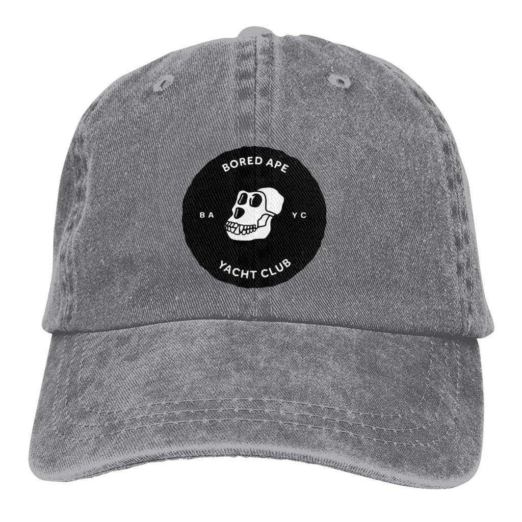 Bored Ape Yacht Club BAYC NFT Vícebarevná čepice Peaked WoUnisex's Cap Černé Osobní ochranné čepice hledí
