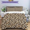 3Pcs Leopard Print Printed Bedding Set, Breathable And Soft, Machine Washable, Christmas Gift, Suitable for Bedroom Decoration, 15206