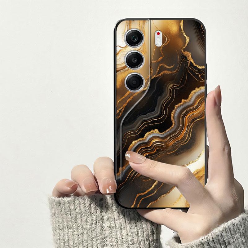 For Tecno Camon 40 Pro 5G /CM7 Case Bumper Soft Silicone Back Cover For Tecno Camon 40 /CM5 Black TPU Shockproof Phone Case