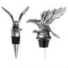 BHBL 2-in-1 Set, 1x Wine Pourer / Liquor Pourer, Metal Wine Stopper/Bottle Stopper with Silicone Seal, Reusable Wine Keeper