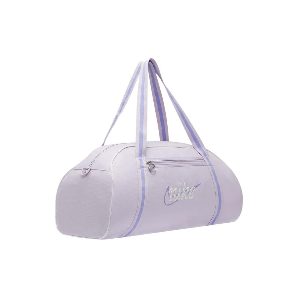 Nike Large Capacity Embroidered Logo Fabric Training Bag Fitness Bag Shoulder Crossbody Tote Bag Unisex Bags Pink Purple DH6863-530