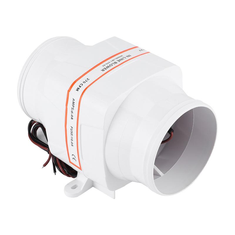 Electric Air Blower Bilge Bilge Air Blower 4in  Boat Accessory for 4in Diameter Hose Engine Compartments Bilges Galleys