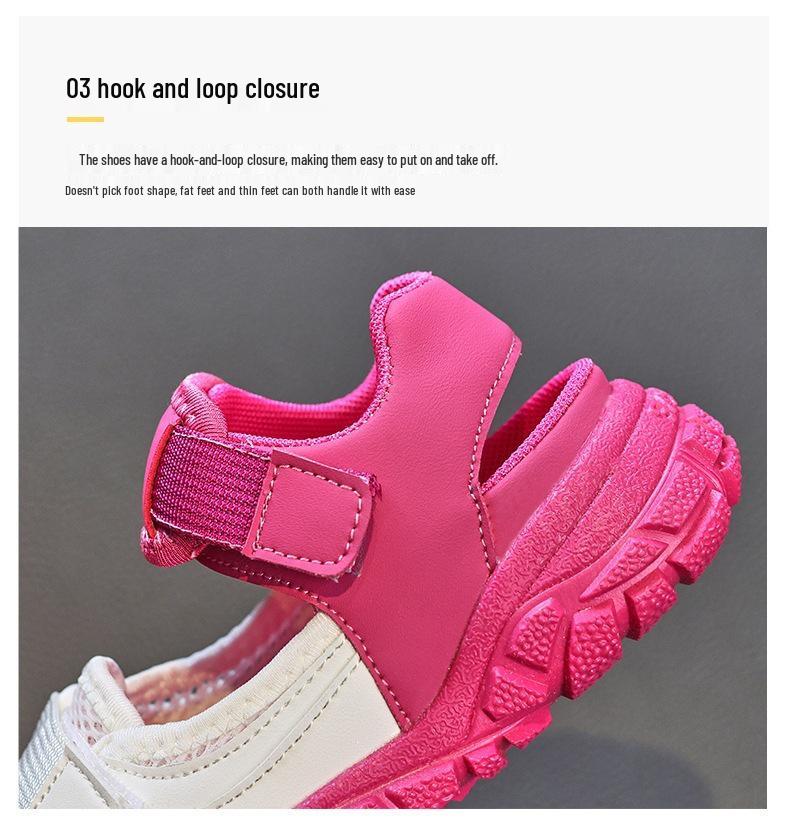Sandales Couleurs Bonbon pour Enfants 2026: Nouvelles Chaussures de Sport Respirantes en Mesh pour Enfants