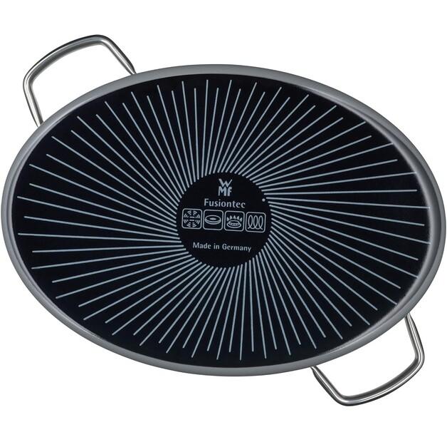 Жаровня WMF Fusiontec минеральная с крышкой из нержавеющей стали 38×27 см 8,4 л платина (3201111939)
