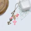 Christian Resins Crosses and Butterfly Keychain with Tassels for Daily Key Organization and Backpack Bag Decoration