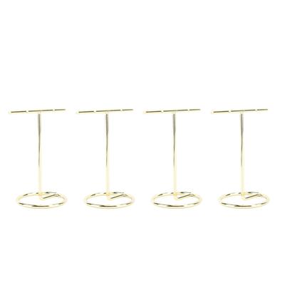 4pcs T Shaped Earring Display Stand Jewellery Display Stand Photo Props T Shape Slotted Necklace