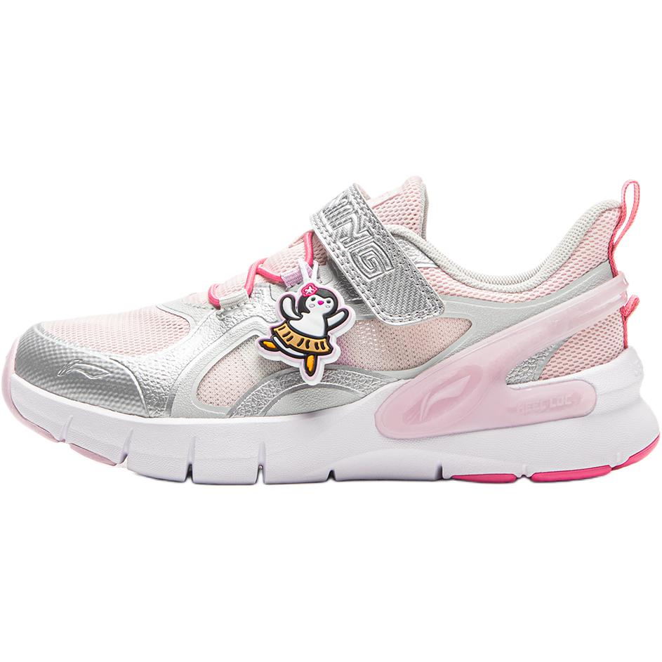 

Li Ning Детская спортивная повседневная удобная универсальная прочная амортизирующая поддержка низкий верх повседневная обувь детская повседневная обувь розовая YKCV266-2 32