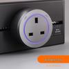 Track Power Strip for Kitchen & Living Room - Movable, Slide Rail, Anti-Shock Design