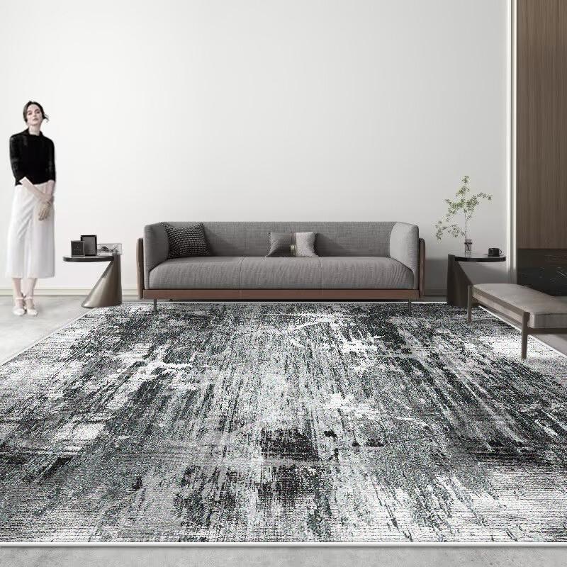 Nordisch Abstract VLOERKLEED VOOR Slaapkamer Luxe Woondecoratie Woonkamer Grote Vloerkleed Wasbaar Antislip Lounge Vloermatten Lounge 1.9x2.9ft(60x90cm)