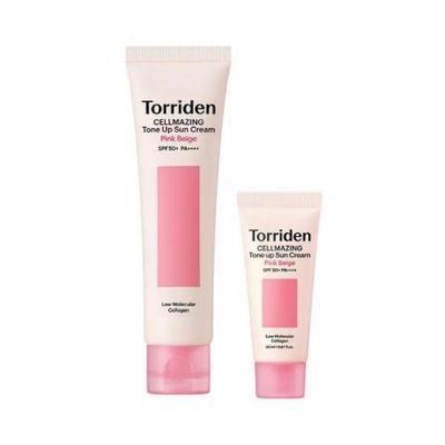 Cellmazing Pink Beige Tone-Up Sunscreen SPF50+ PA++++ Special Set 60ml + 20ml