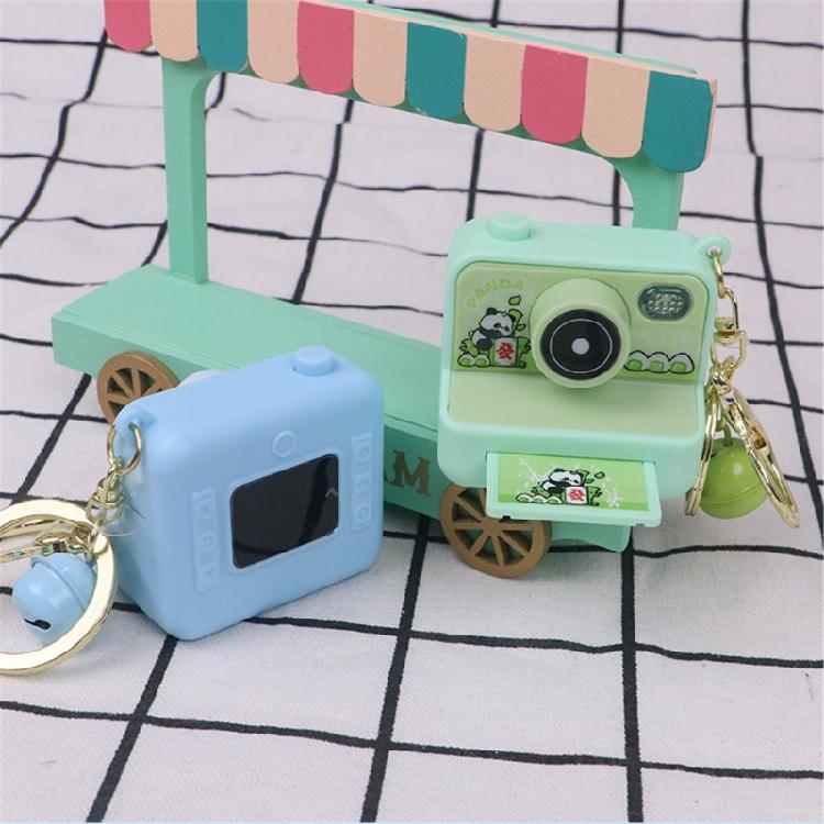 Imitation Camera Shape Keychain Decoration with Press Play Sound and Auto Glowing LED Nighttime Visibility Enhancer