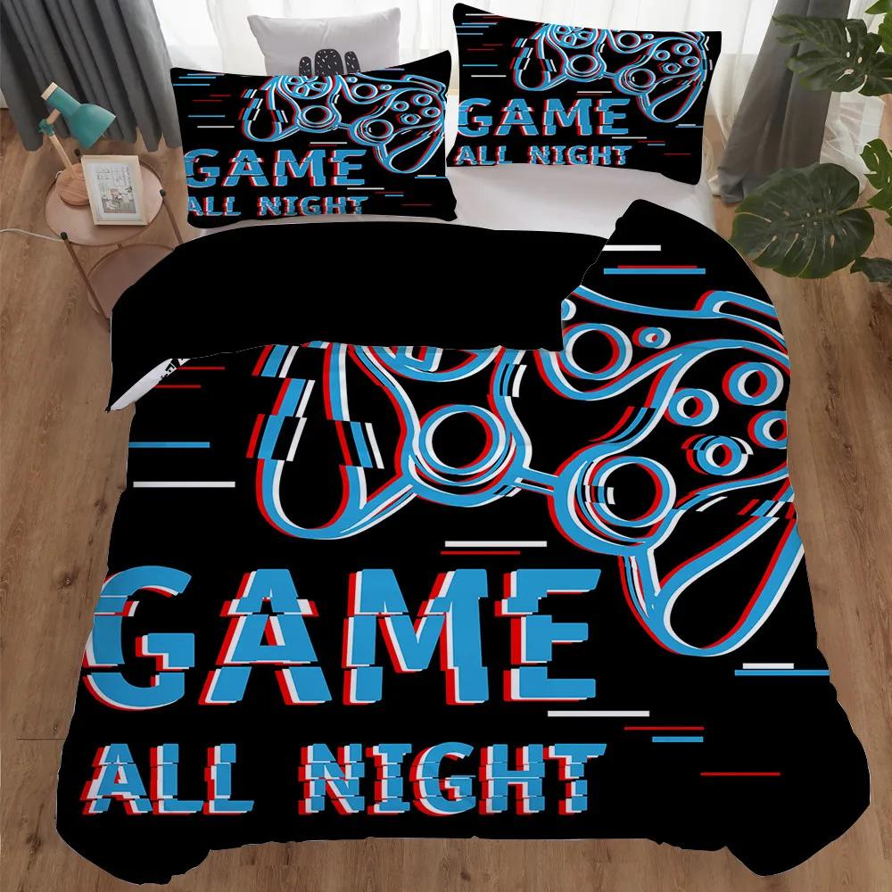 Home Textiles Bedding Set Gamer Life 3D Pattern Printed Duvet Cover Set Twin Full Queen King Boys Adults Polyester Quilt Cover