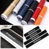 T23-4Pcs Carbon Fiber Car Door Threshold Plate Decoration Stickers For Volkswagen VW Golf 4 5 7 Polo 9 Mk5 Passat B8 Touran R Line