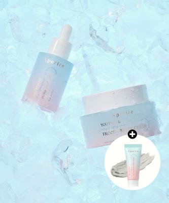 APERIRE Be Frozen Porenkühlende Ampulle 30ml + Gefrorenes Wasser Kühlende Creme 45ml + Kühlendes Pack 20ml Set
