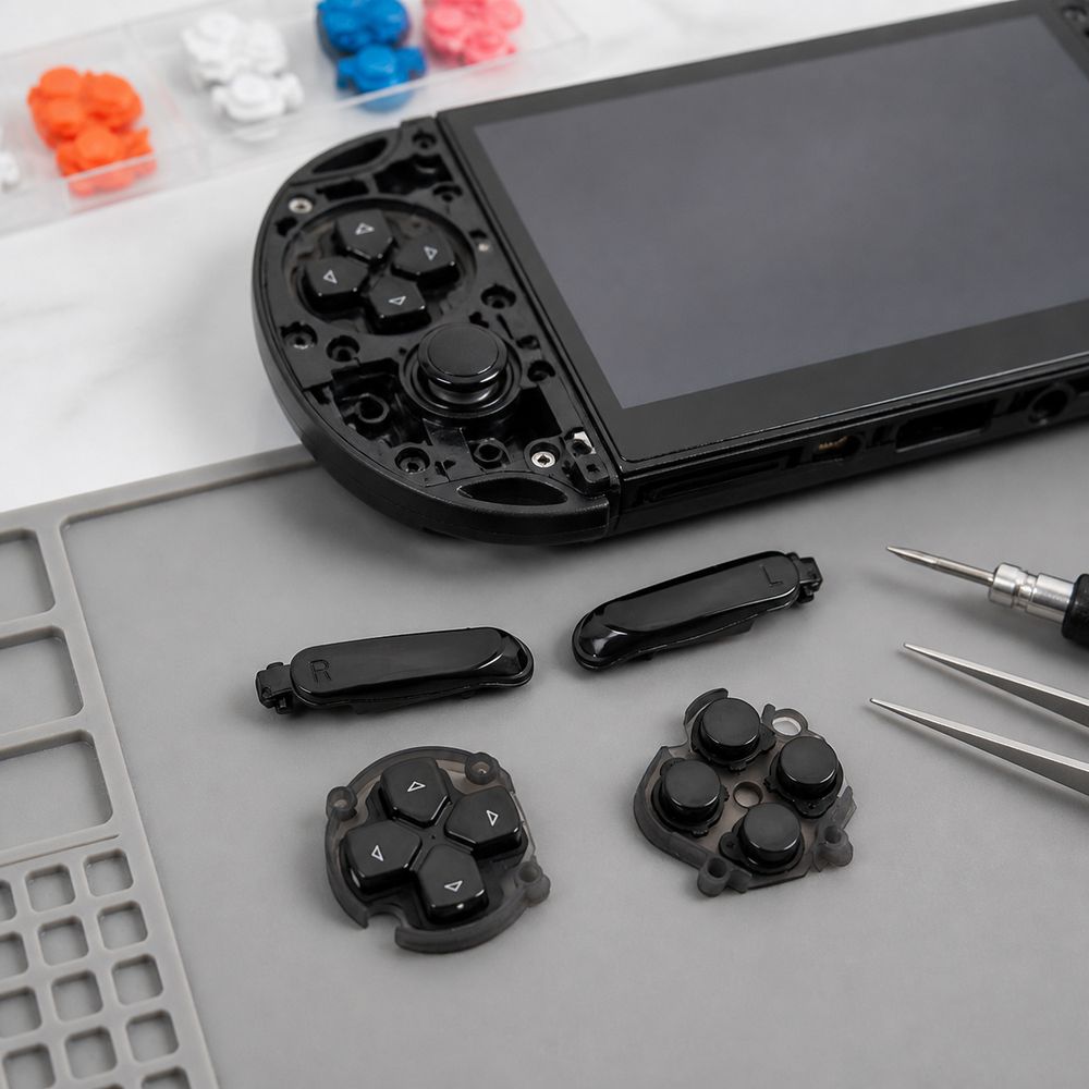 Shoulder Buttons Replacement Button Set Handheld Console Buttons for PSV2000 Controller Button Kit
