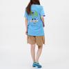 Vans X Tyakasha Collaboration Fun Cartoon Smiley Earth Print Sweet Cool Dopamine Short Sleeve Drop Shoulder T-Shirt Women T-Shirts Blue VN0A7YG11OO