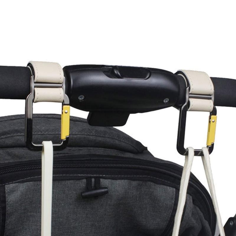 Adjustable Strollers Hook Practical Adjustable Strollers Organizer PU Strap For Diaper Bags And Groceries