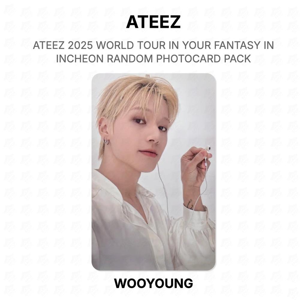 ATEEZ 2025 WORLD TOUR IN YOUR FANTASY IN INCHEON RANDOM PHOTOCARD PACK Official Photocard