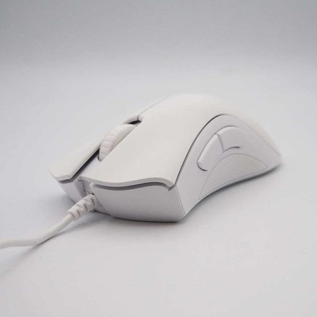 Razer DEATHADDER ESSENTIAL Wired Gaming Mouse, 6,400 DPI, 5 Buttons, Durable, White [Parallel Import]