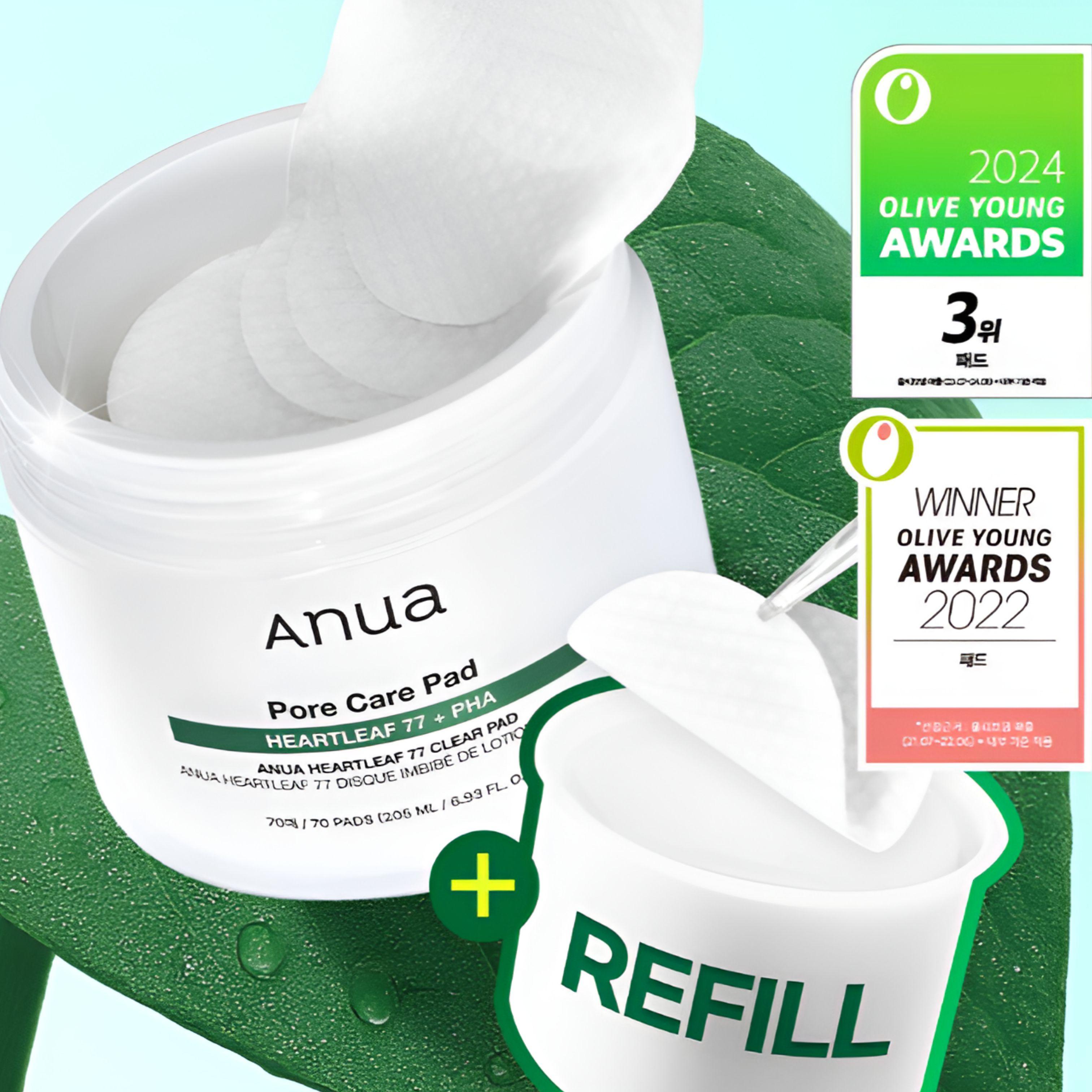 Anua Toner Pad Refill (Choose 1: Heartleaf / PDRN / Catechin) 01 Heartleaf
