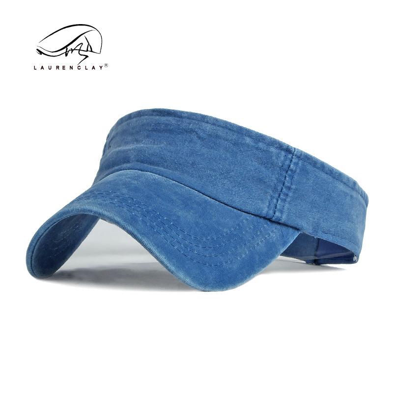 Hat Washed cotton empty top hat Men's and women's summer sun protection peaked cap Baseball cap