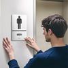Premium-For Business Bathroom Door Signs, Men' S& Women' S Restroom Signs Raised Braille