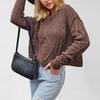 Autumn and Winter New Women's Clothing Twist Button Rope Knitted Sweater Loose Thick Needle Pullover Sweater Large Size