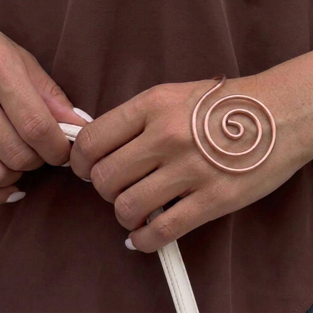 Portable Spiral Palm Ring Handmade Reiki Energy Spiral Hand Ring  for Meditation & Energy