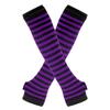Lange Katoenen Vingerloze Armwarmers Gestreept Ontwerp Elastische Polswarmers voor Buitensporten en Dagelijks Gebruik