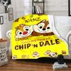 Customiz Name Personality Chip & Dale Blanket Soft &Warm Sofa Office Bed Travel Lunch Break Blanket, Gift Suitable All Seasons